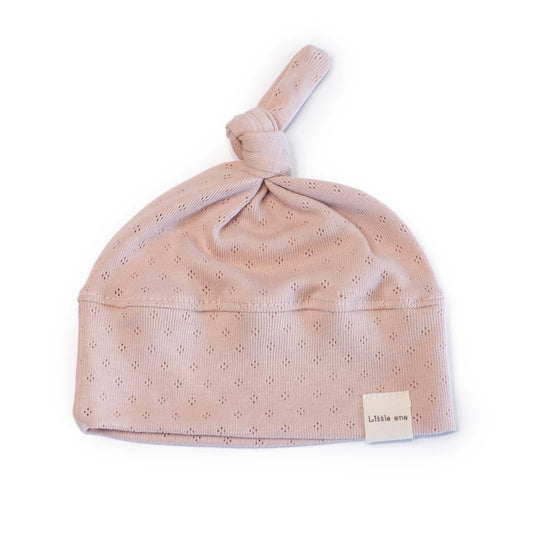 Mutsje ajour roze