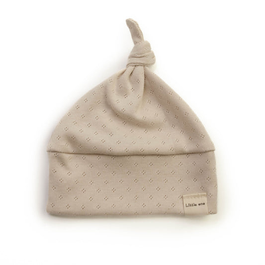 Mutsje ajour beige naturele