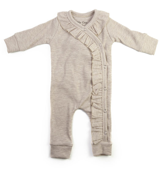 Boxpakje baby rib ruffel beige melange