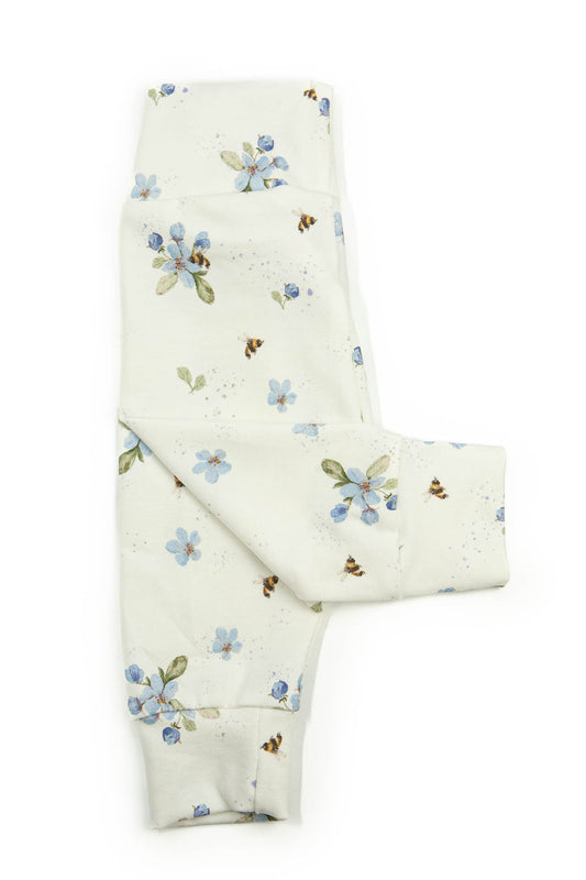 Little one flowers blue pants