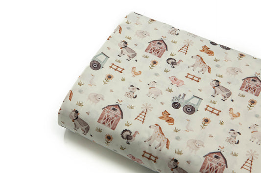 Kleinkinderbettdecke Bauernhoftiere