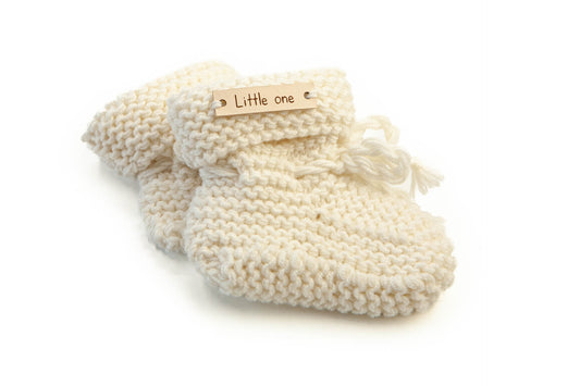 Merino wool slippers ecru