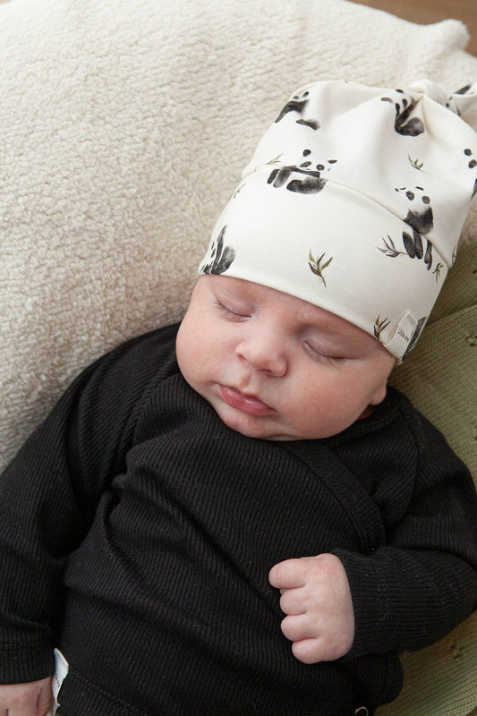 Baby ribbed wrap shirt black