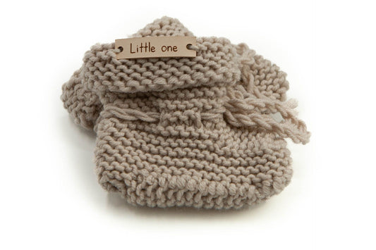 Merino wool slippers wheat