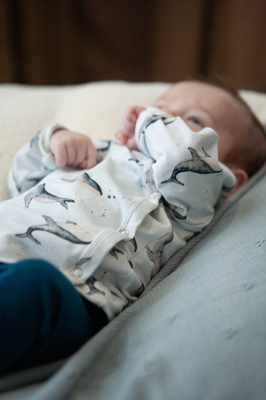 Wickelshirt mit Walmotiv