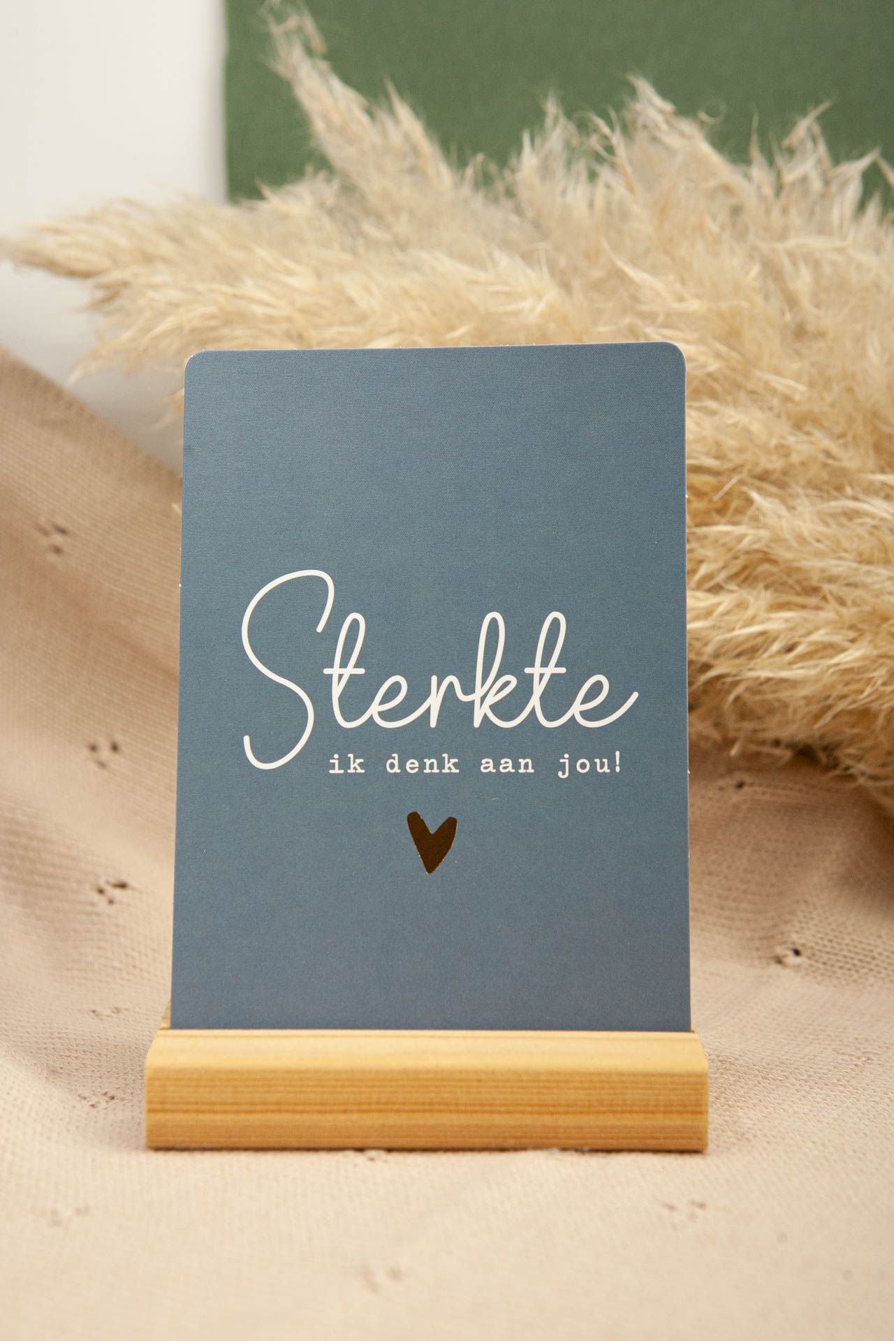Kaartje Sterkte ik denk aan jou!