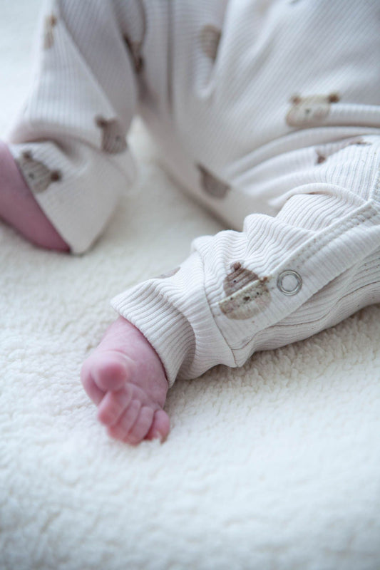 Baby romper rib little one bears