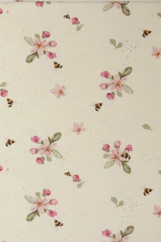 Little one fabric pink flowers