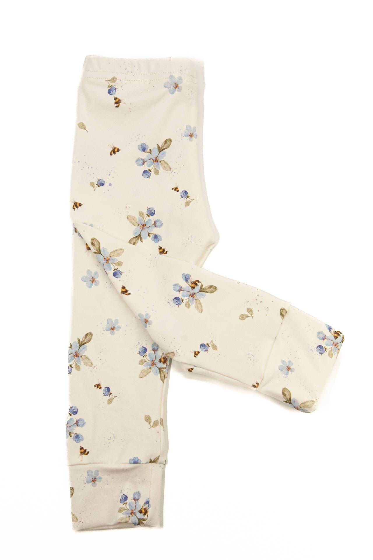 Legging little one flowers blue