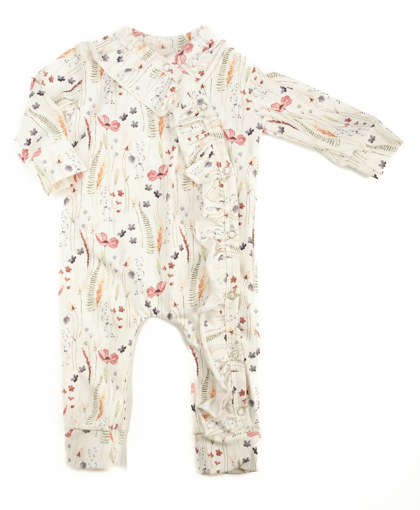 Strampler mit Wildblumen-Rüschen