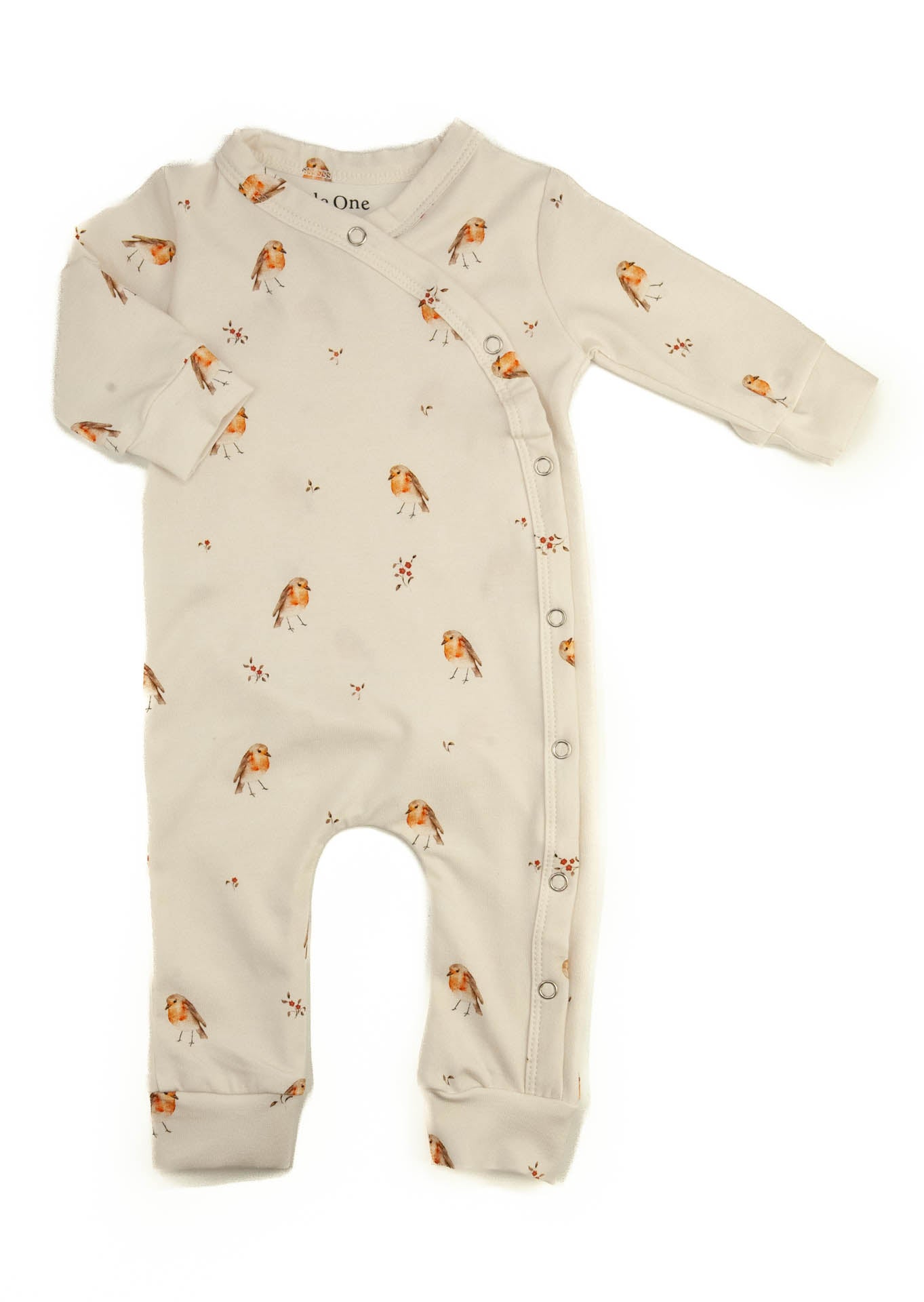 Peach flowers romper