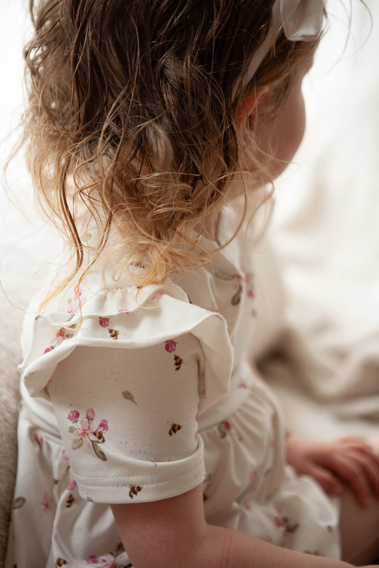 Dress little one flowers pink