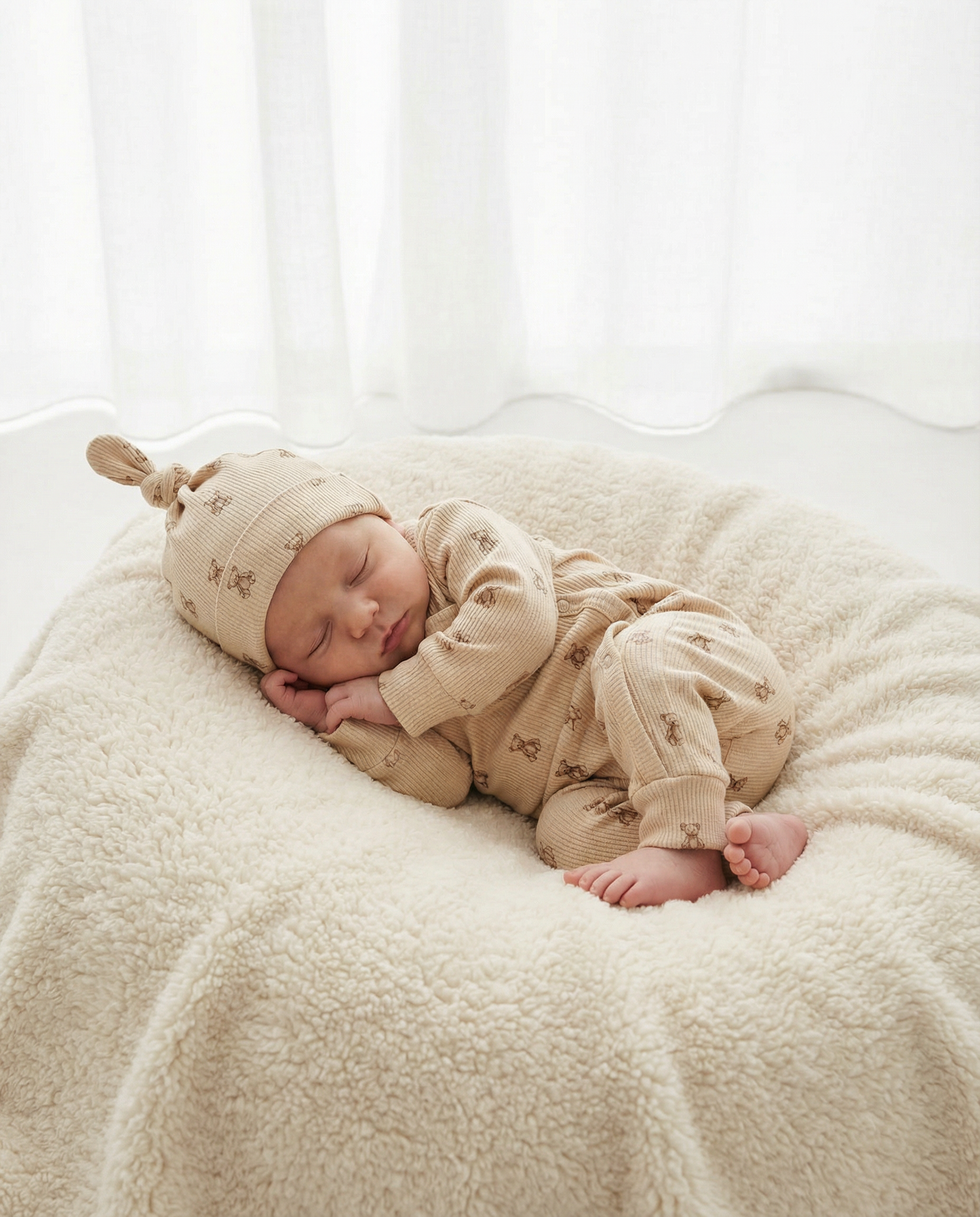Baby romper rib sweet little bears