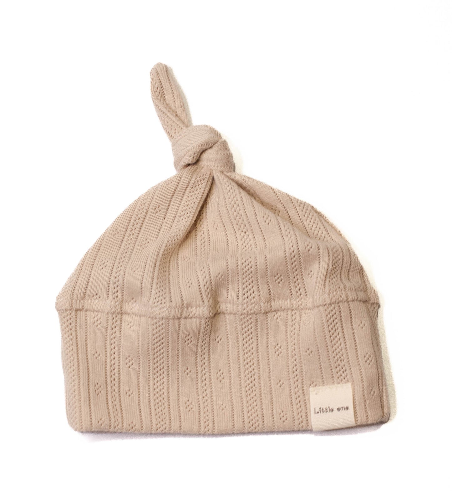 Hut durchbrochen beige Streifen