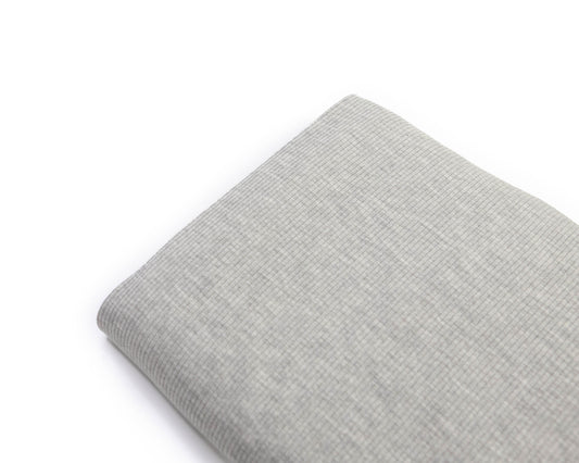 Overslag shirtje baby rib grey