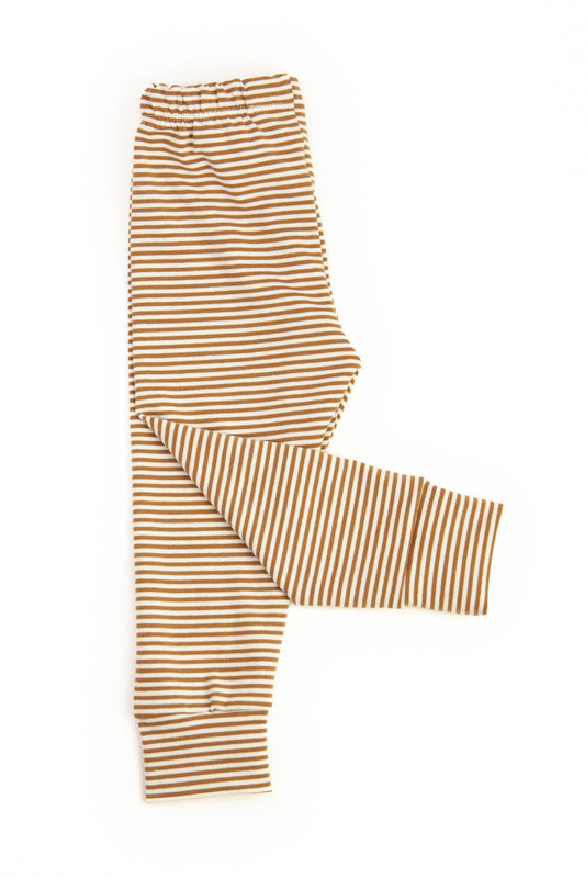 Leggings Mokka Streifen