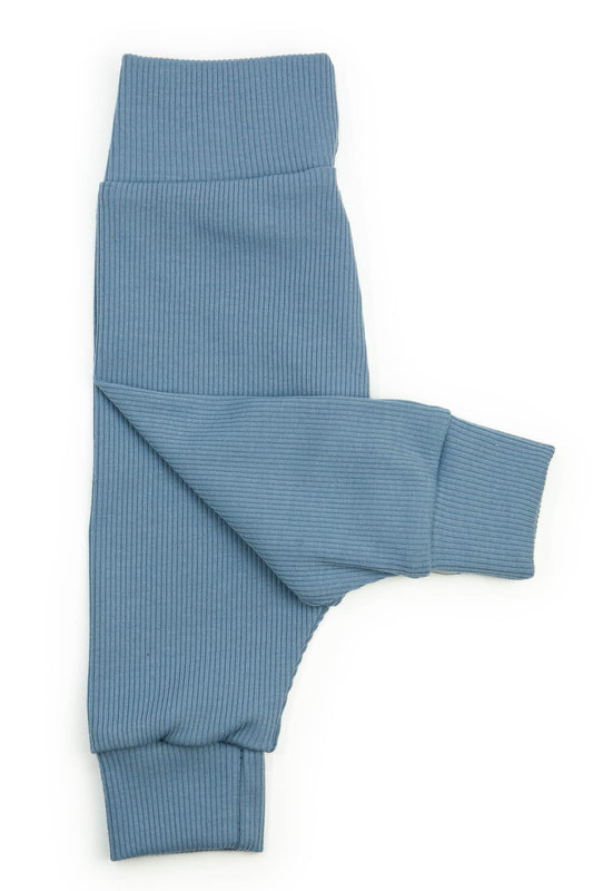 Babyhose gerippt blau