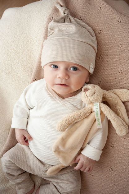 Baby pants rib beige melange