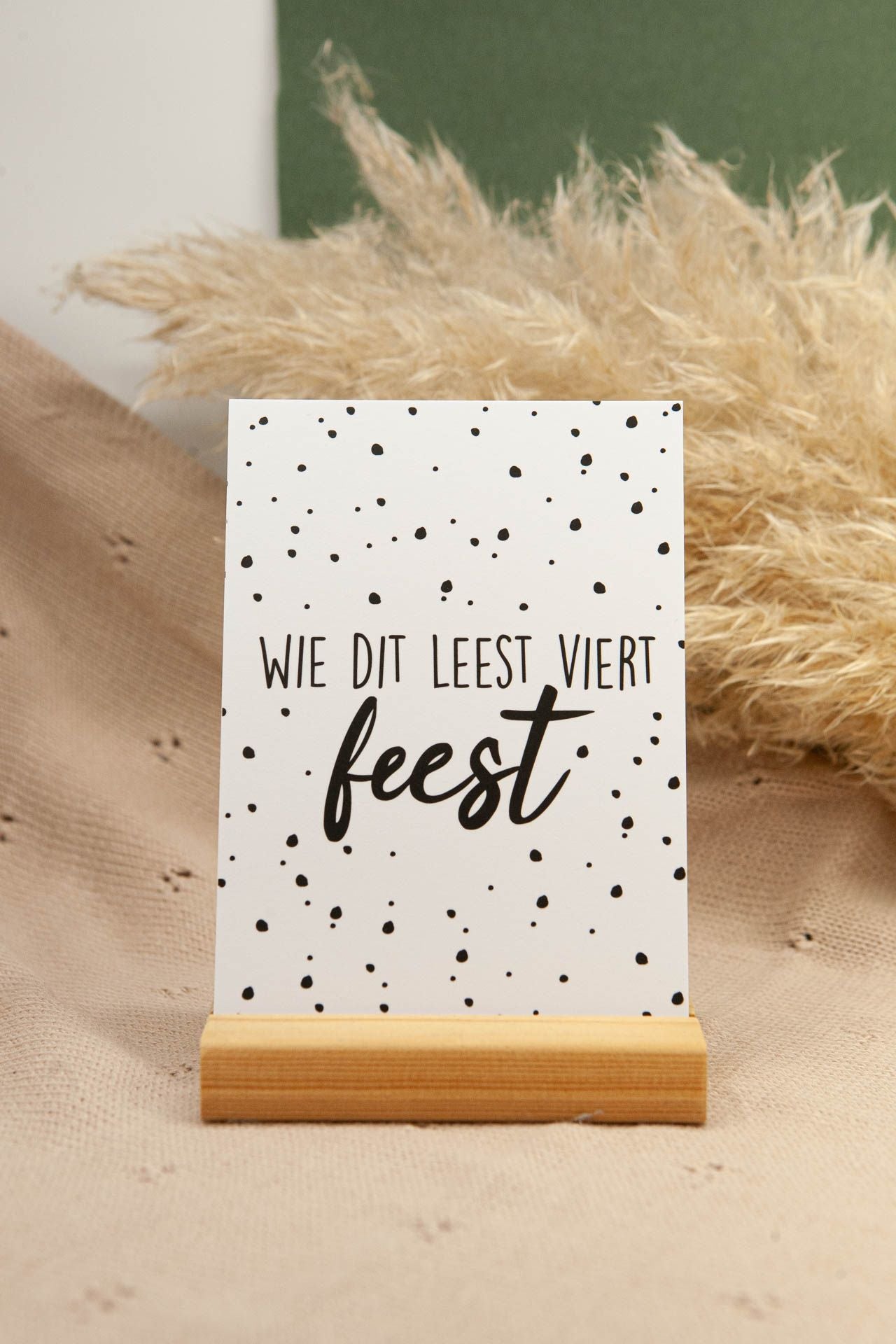 Karte, wer das liest, feiert