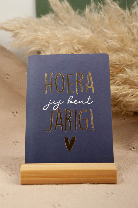 Karte Hurra, du hast Geburtstag (blau)
