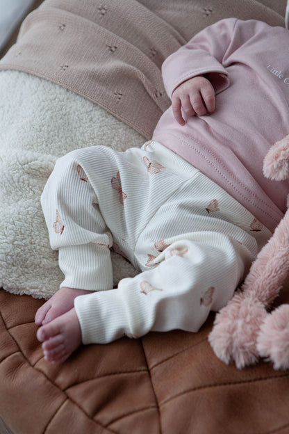 Broekje baby rib vlinders