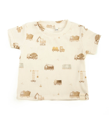 T-Shirt Baby Rib Baumaschinen