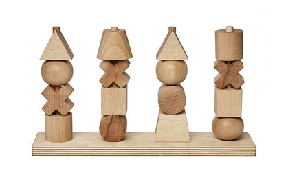Natürliches Stapelspielzeug XL - Montessori