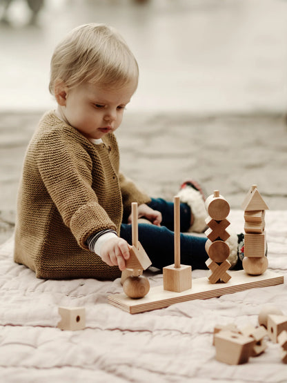 Natürliches Stapelspielzeug XL - Montessori
