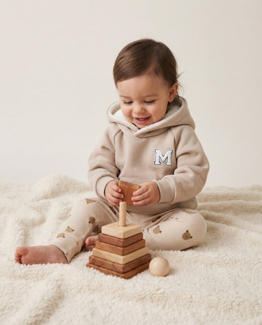 Hoody taupe personalized