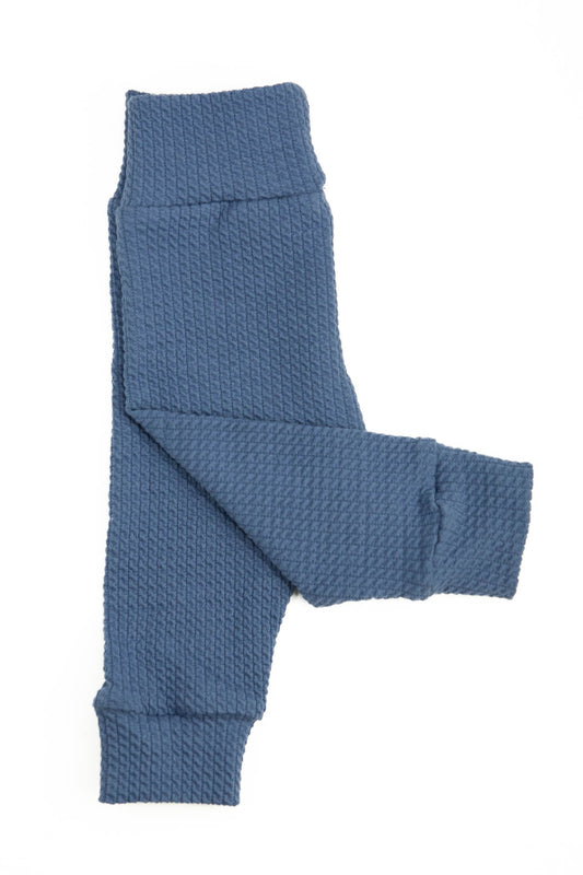Zopfmusterhose blau