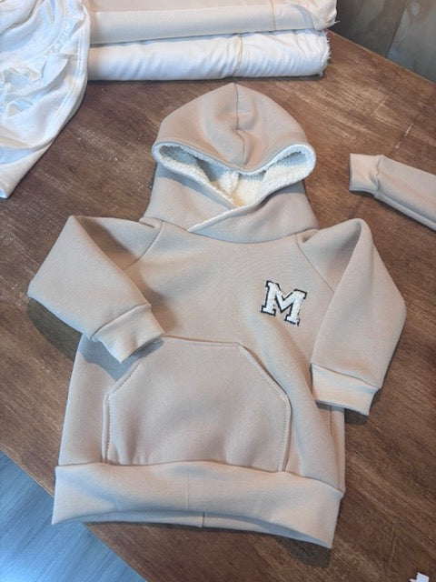 Hoody taupe personalized