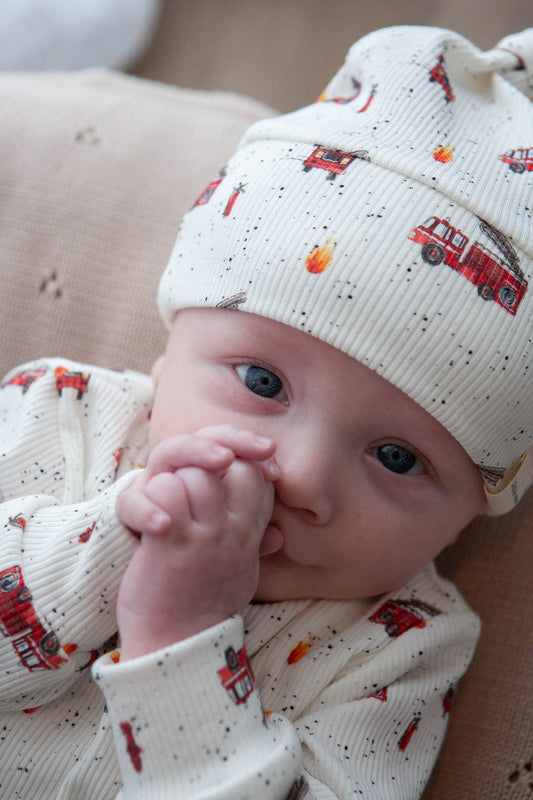 Mütze Baby Rib Feuerwehrautos