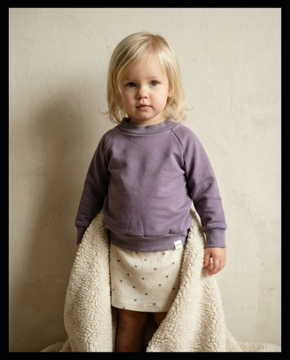 Oversize Pullover Altflieder personalisiert