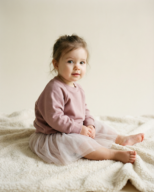 Sweater dusty pink gepersonaliseerd