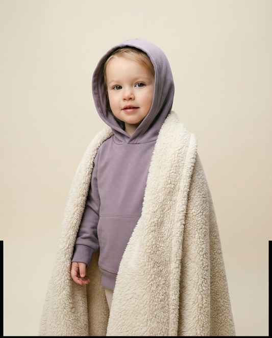 Hoody dusty lilac gepersonaliseerd