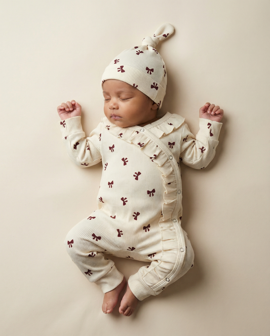 Hat baby rib bows