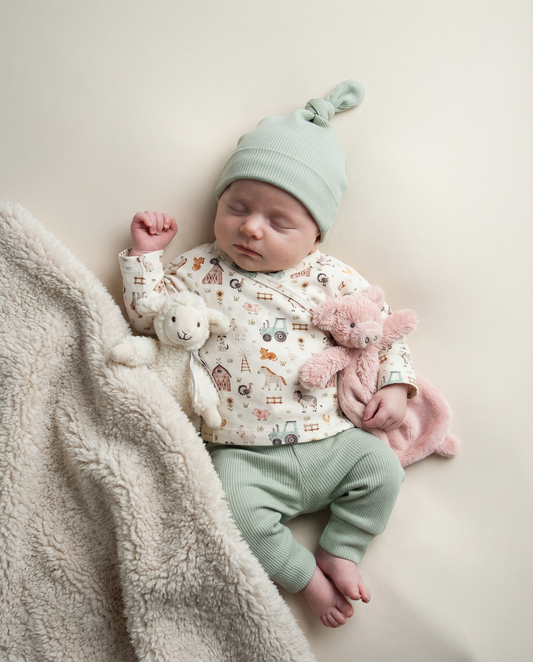 Farm animal wrap shirt