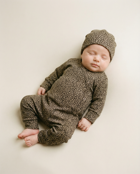 Mutsje leopard (zonder knoopje)