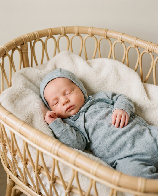 Baby Strampler Rippe Blaubeeren