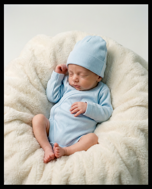 Personalized romper set cognac