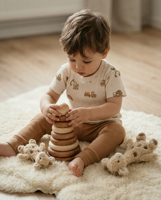 T-shirt baby rib bouwmachines